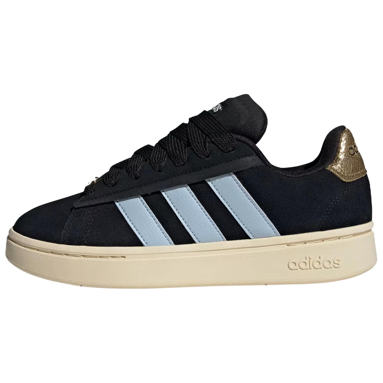 Adidas GRAND COURT ALPHA Breathable Low-Top Skateboard Shoes Women's Black