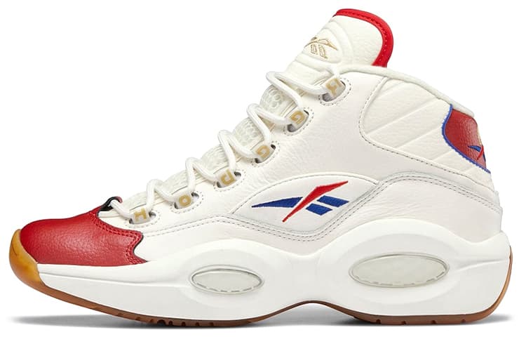 Reebok Question Mid White Red Blue