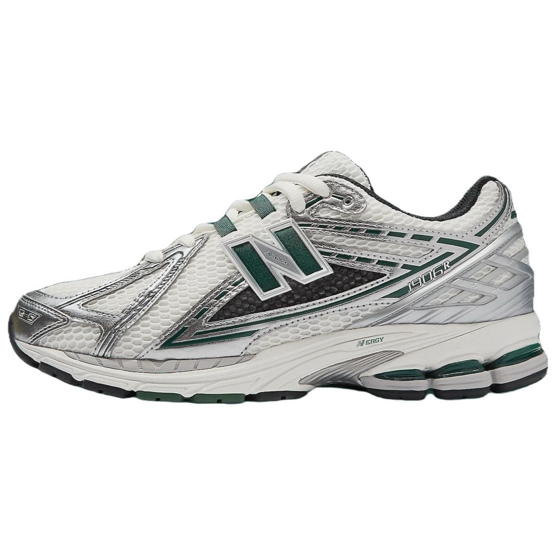 New Balance 1906R Silver Metallic Nightwatch Green