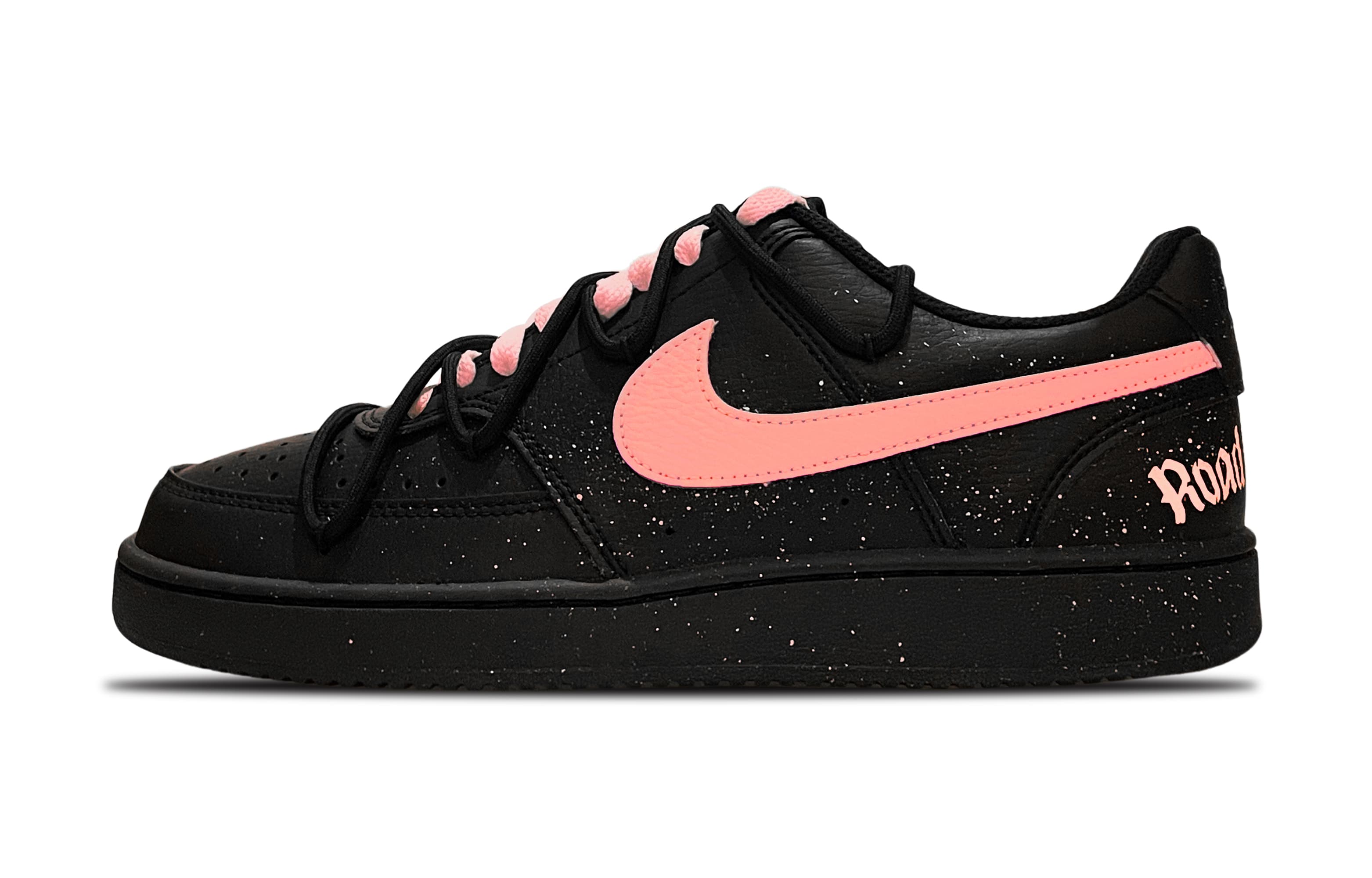 Nike Court Vision Low Anti Slip Wear Resistant Low Top Skateboard Shoes Unisex Black