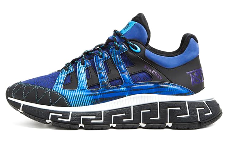 VERSACE Trigreca Black Royal Blue Purple
