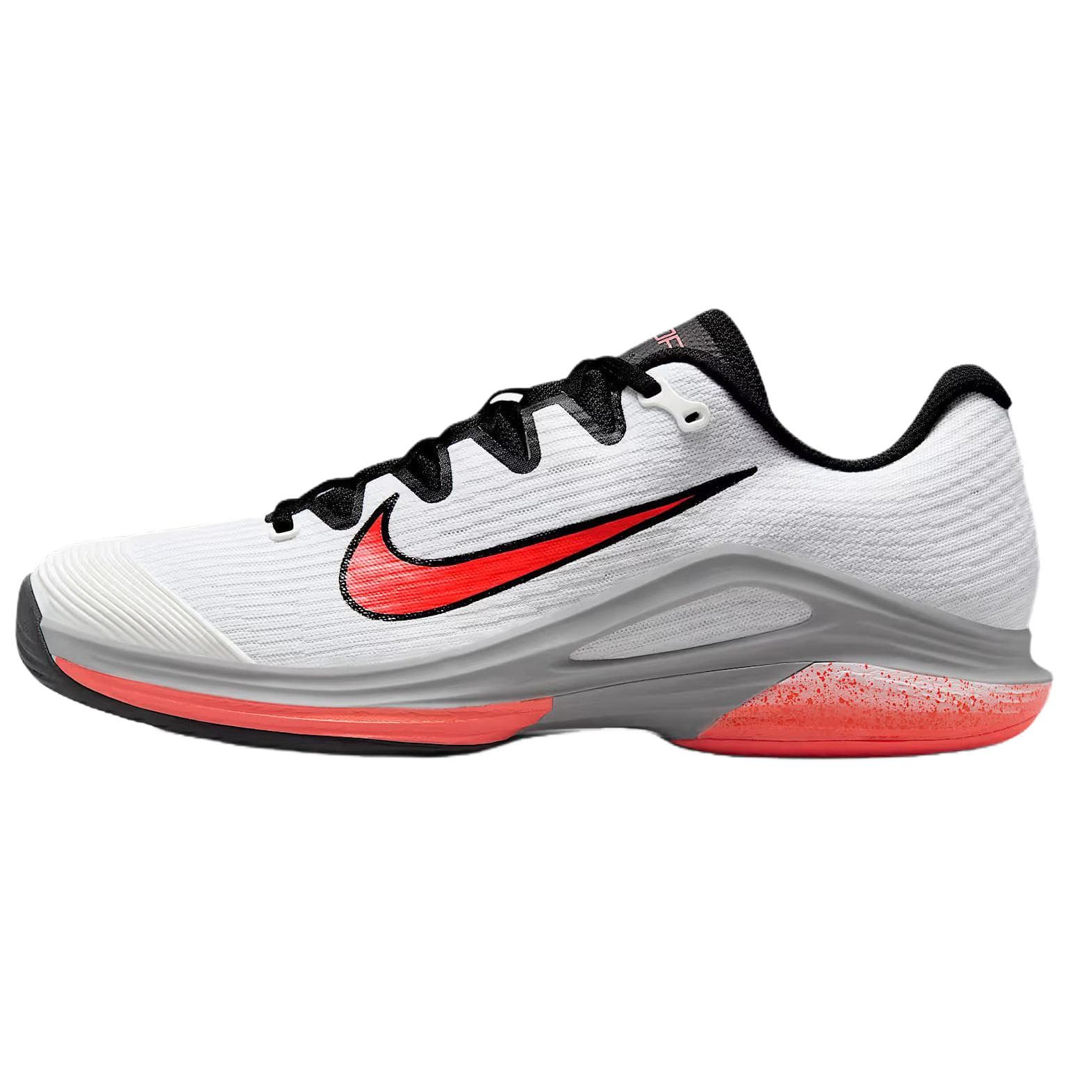 Nike Vapor 12 Versatile Comfortable Support Rebound Low-Top Tennis Shoes Men's White Grey Black