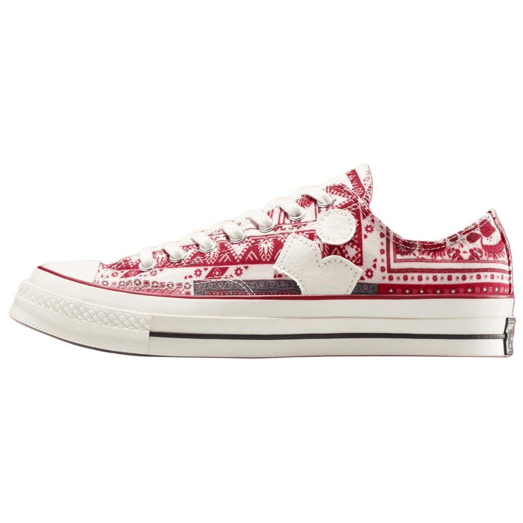 ISABEL MARANT x Converse Chuck 70 Ox Comfortable Versatile Wear-Resistant Low-Top Canvas Shoes Unisex Beige Red
