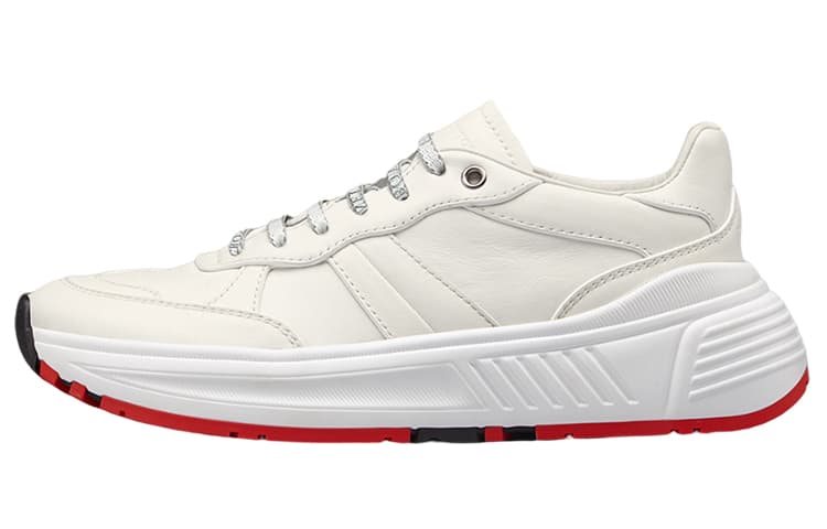 Bottega Veneta Women's White Leather Lace-Up Low-Top Sport Casual Shoes