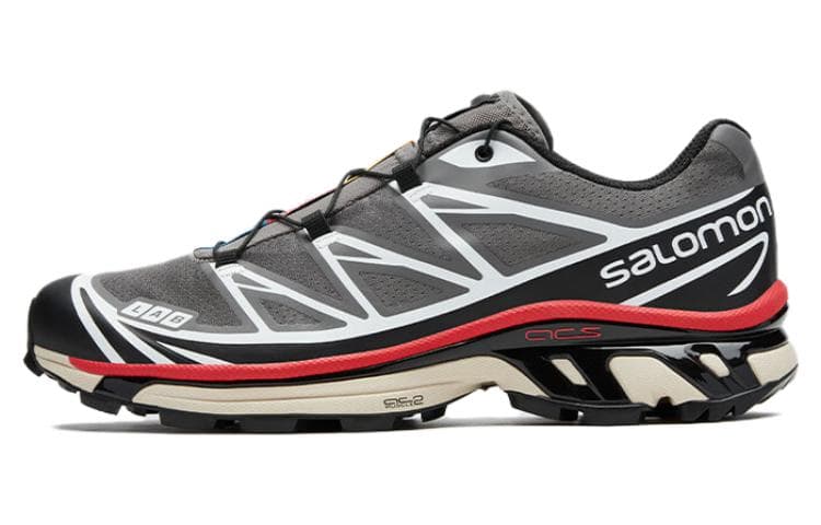 SALOMON XT 6 'Pewter Black Aurora Red'