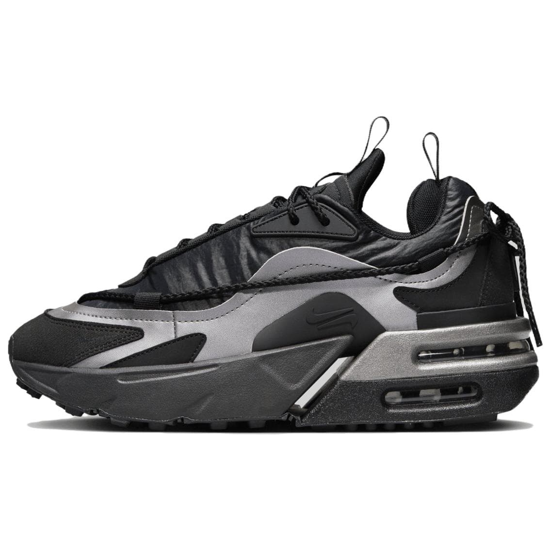 Nike Air Max Furyosa Cushioning Anti-Slip Wear-Resistant Breathability Low-Top Casual Running Shoes Women's Black
