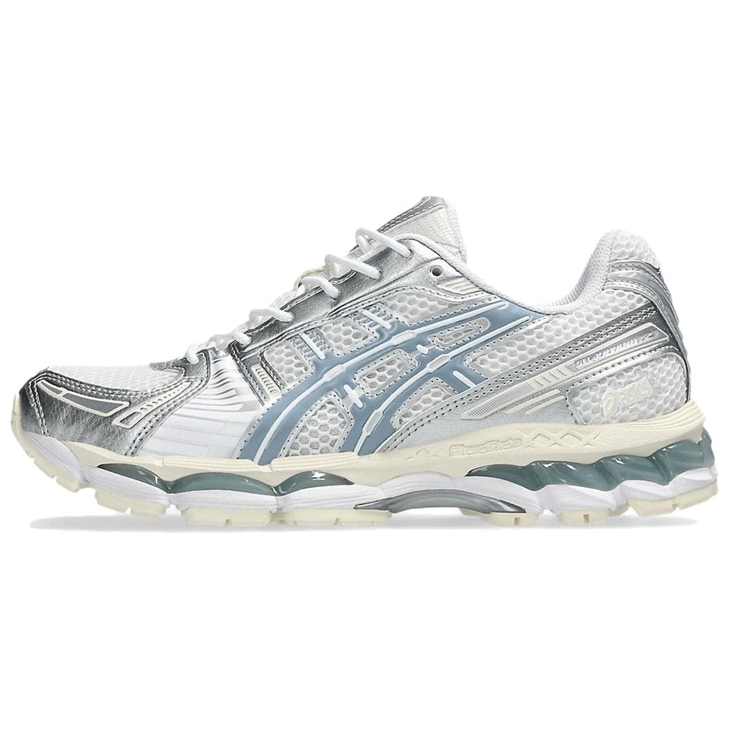 ASICS GEL-Kayano 12.1 Deconstruction Kith Alternative Wear-Resistant Low-Top Casual Urban Commuter Running Shoes Unisex Silver Blue