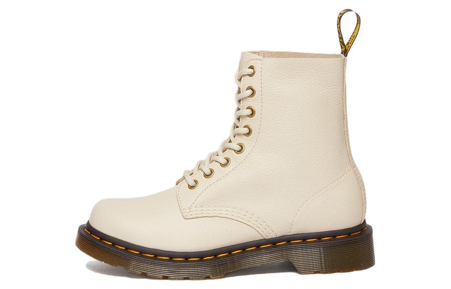 Dr.Martens 1460 Pascal Virginia Leather Boots 'Parchment Beige' Women's