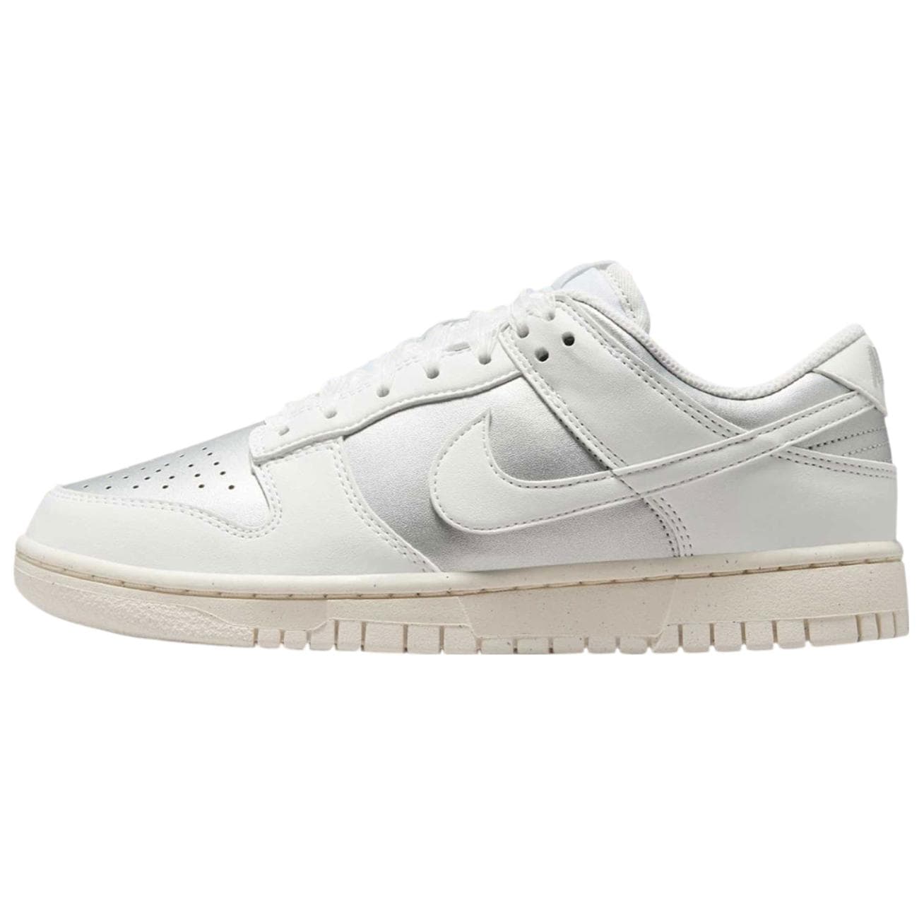 Nike Dunk Low Next Nature Sheer Lace Metallic Platinum Women's