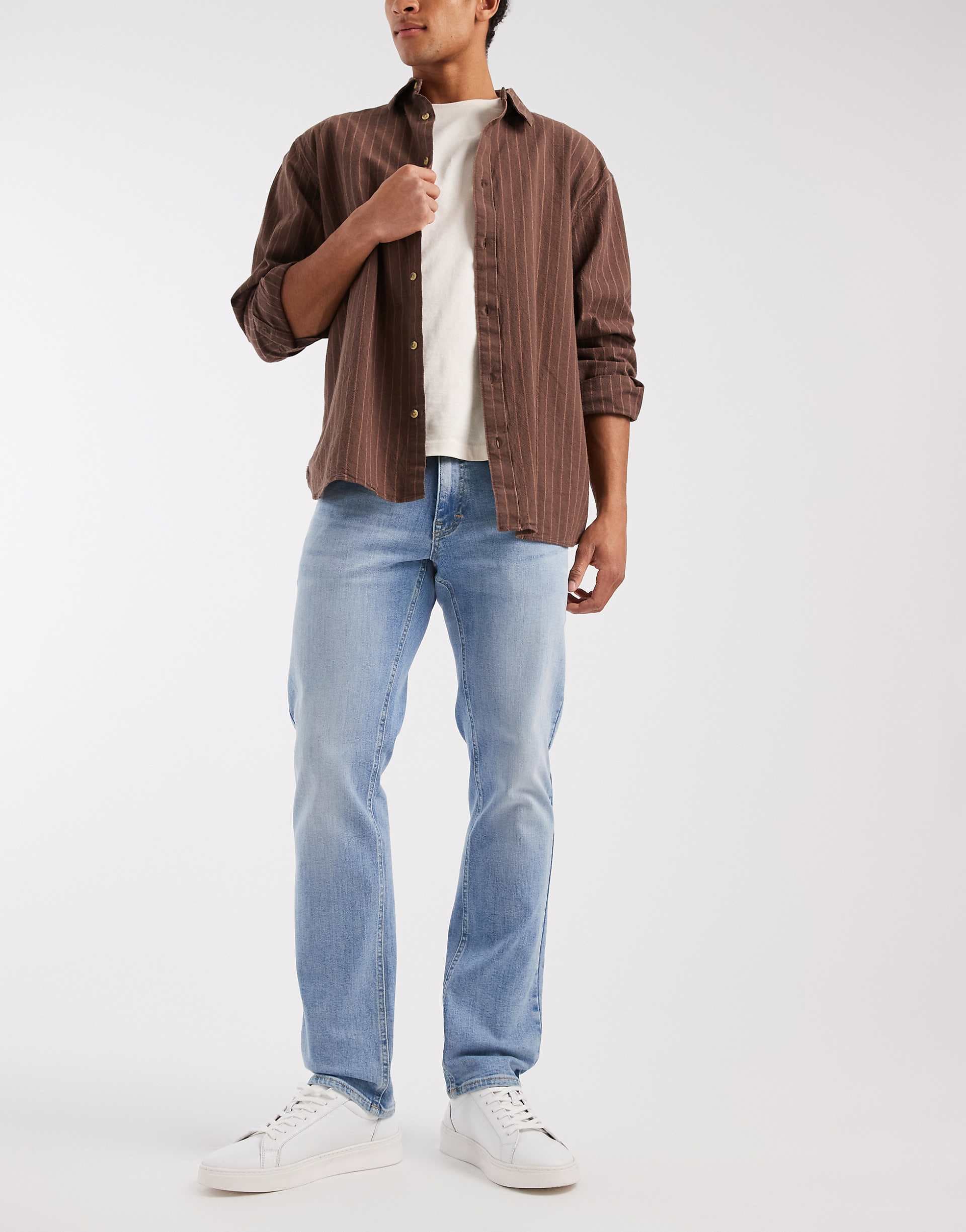 Tommy Jeans scanton slim fit jeans in light wash blue