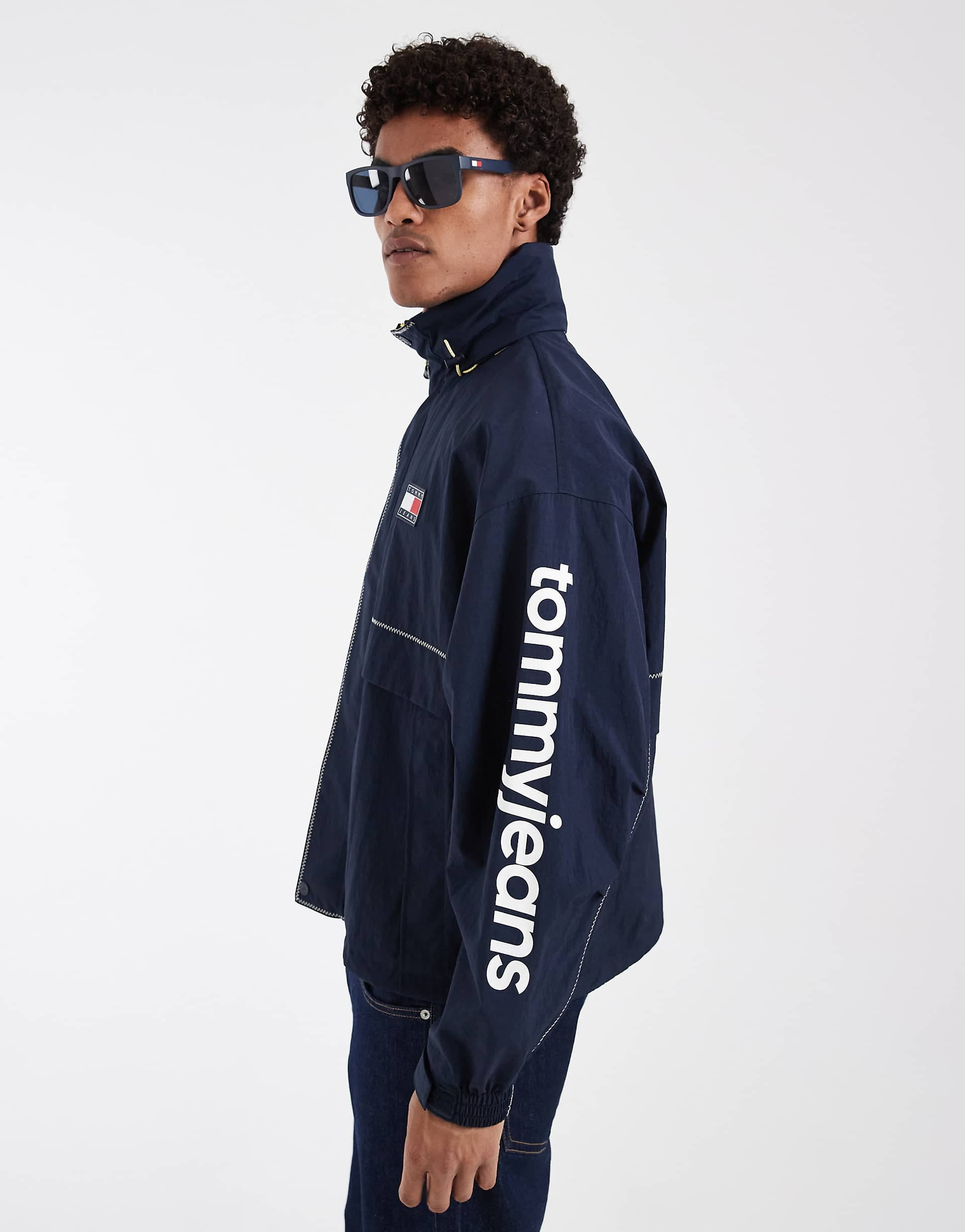 Tommy Jeans heritage sailing jacket in navy