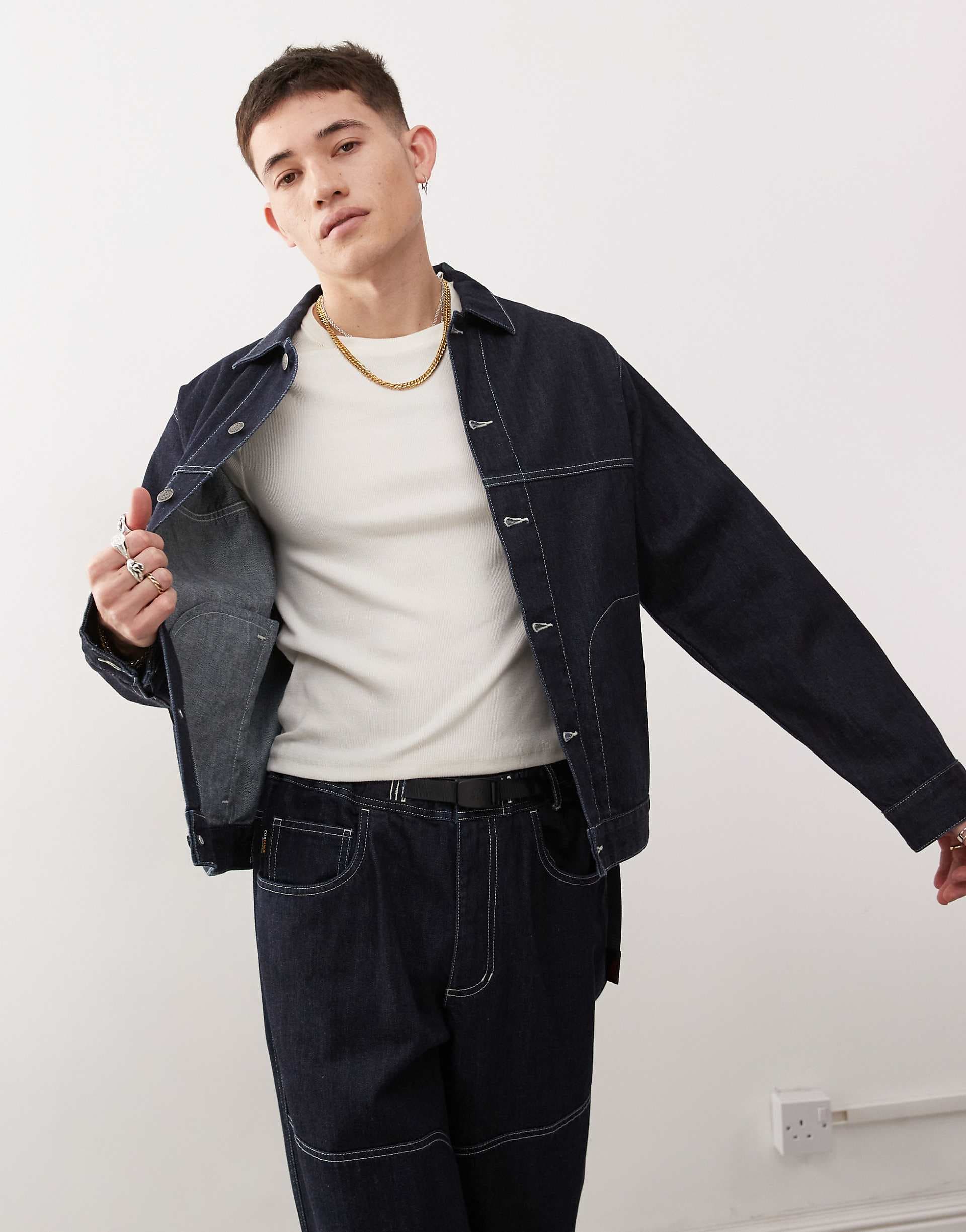 Gramicci meadows ranch jacket in raw rinse - part of a set