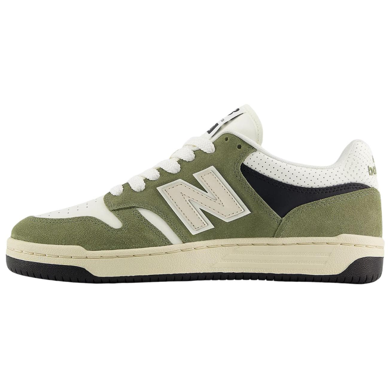 New Balance NB 480 Unisex Low-Top Skate Shoes White Green