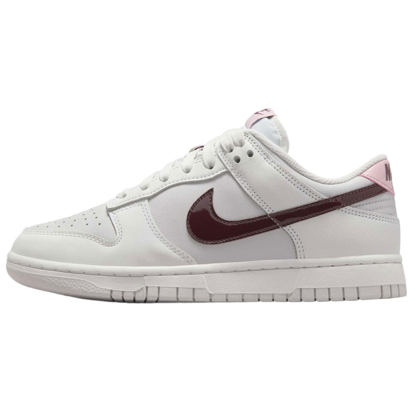 Nike Dunk LOW Comfortable Versatile Low-Top Skate Shoes Women's White Red Pink