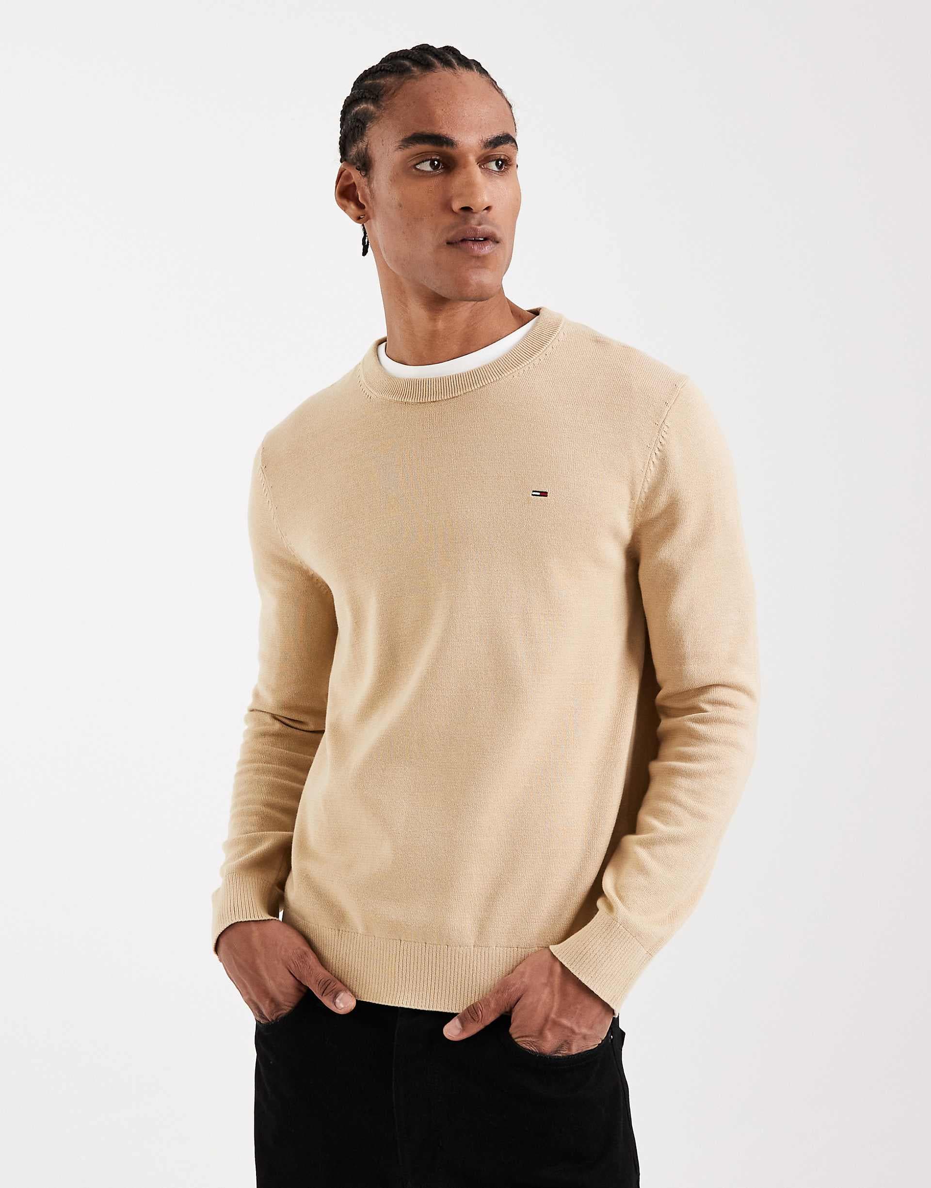 Tommy Jeans essential light sweater in beige