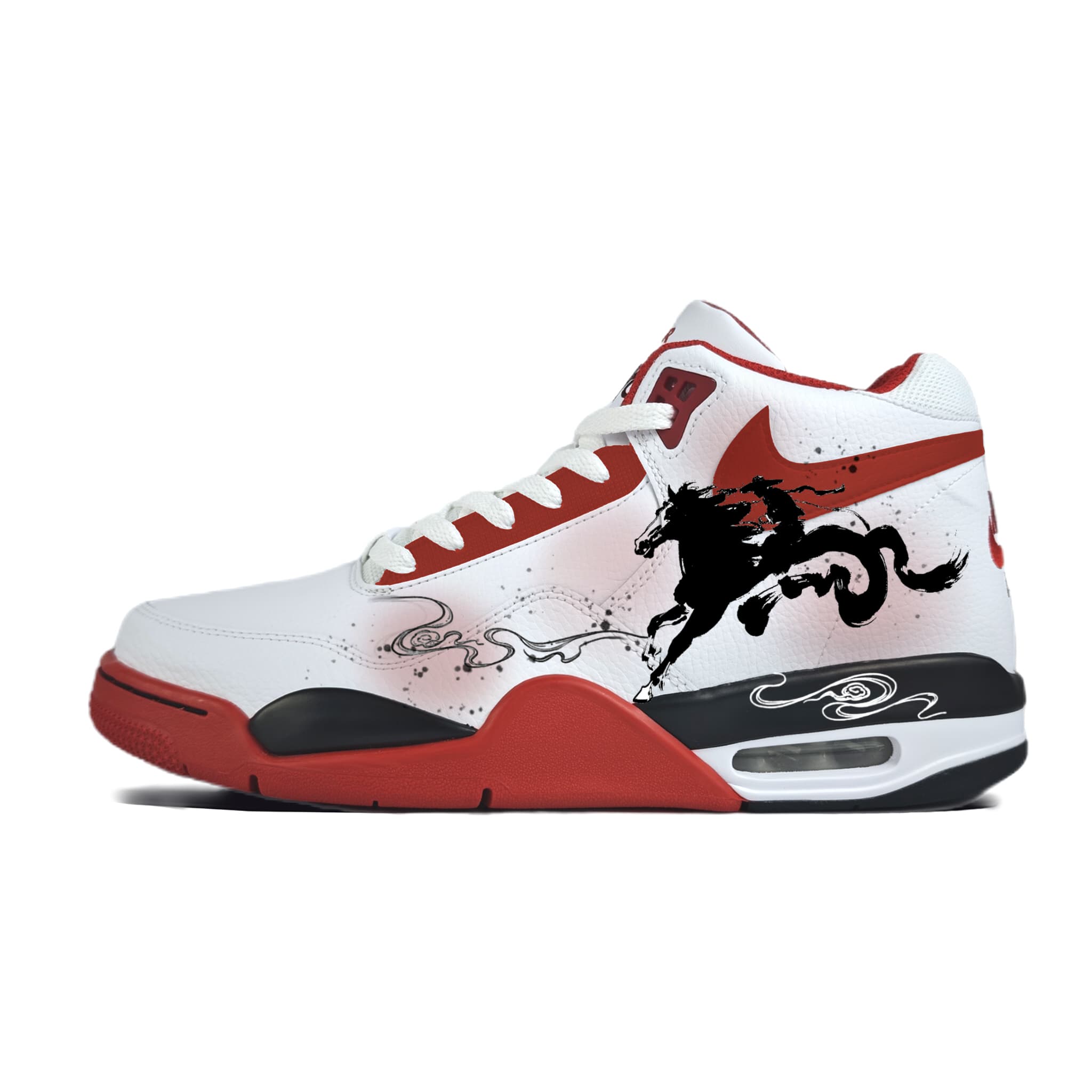 Custom Nike Flight Legacy 'Dragon' Low-Top Basketball Shoes Unisex Pink