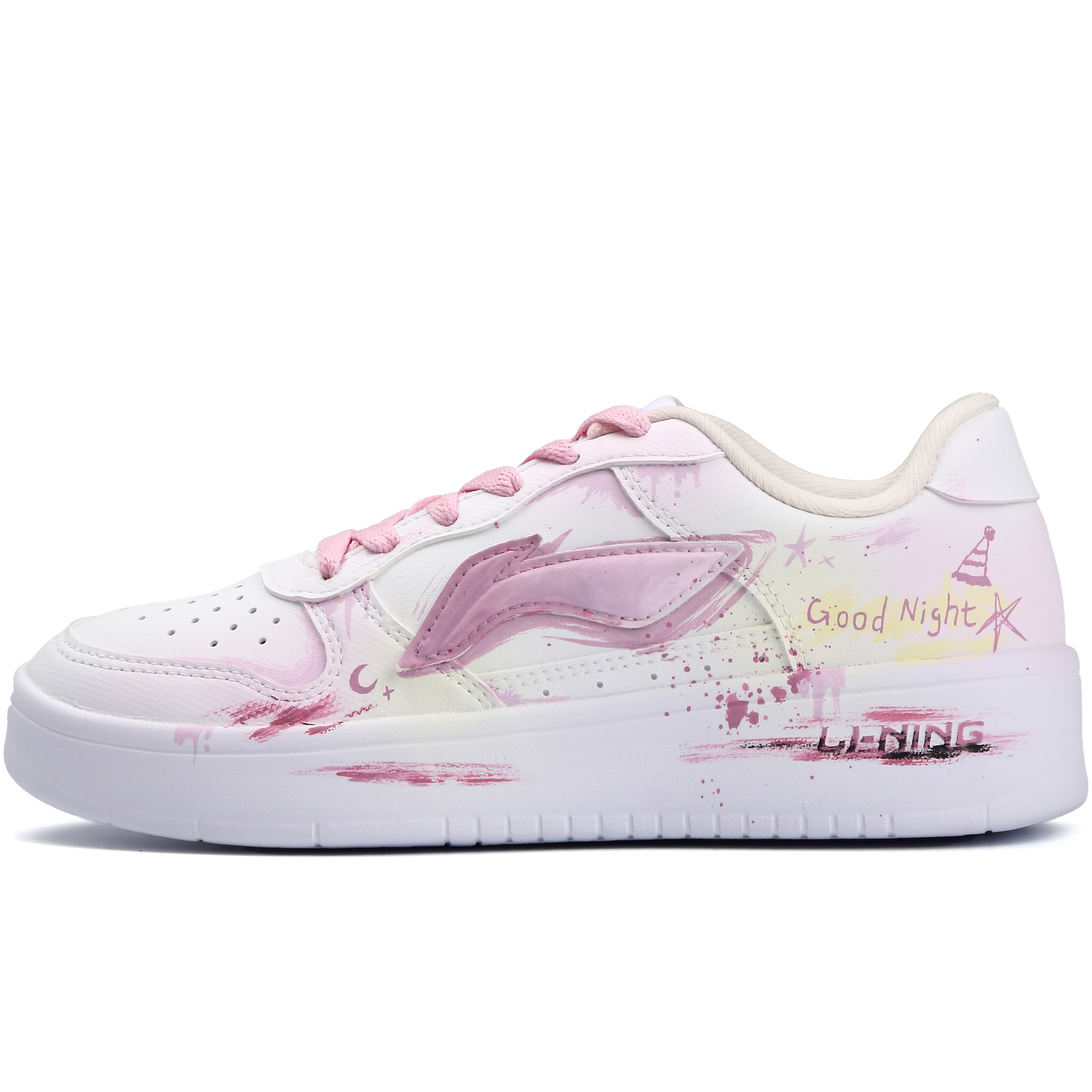 LINING Pontoon Boats Skateboard Shoes Women's Low-Top Yellow