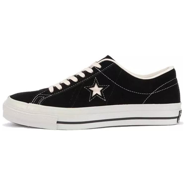 Converse One Star J VTG Comfortable Slip-Resistant Wear-Resistant Low-Top Skate Shoes Men's Black White