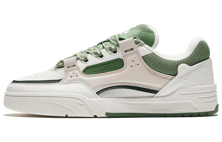 ANTA AOJIE Skateboard Shoes Men Low-Top White/Green