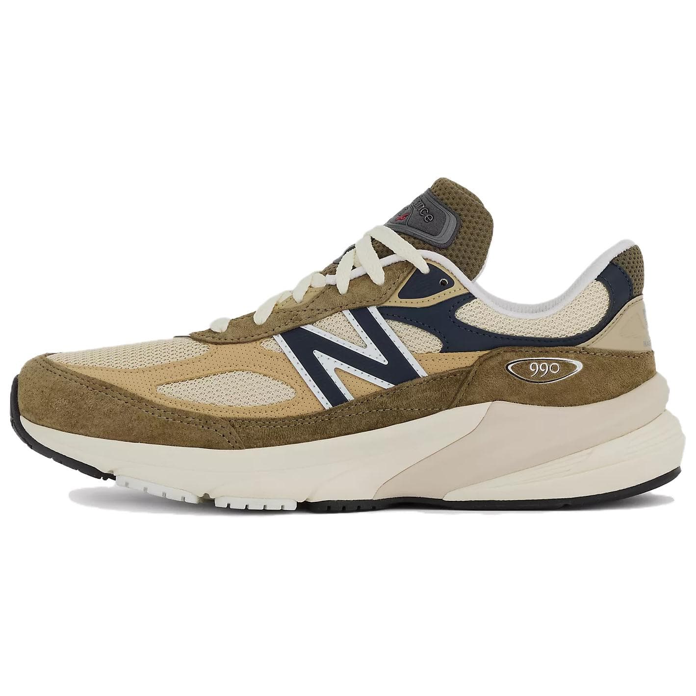 New Balance NB 990 V6 "Dark Camo/Incense" Comfortable Versatile Cushioned Running Shoes Unisex Brown Blue
