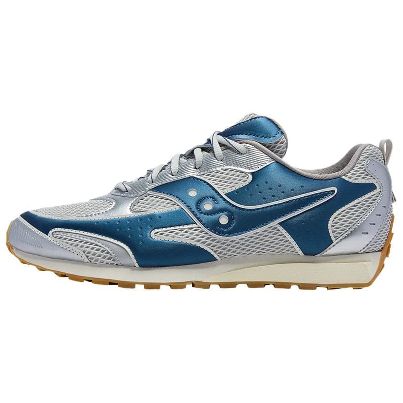 Saucony Trainer 80 Comfortable Versatile Starlight Revelation Slip-Resistant Wear-Resistant Low-Top Casual Shoes Unisex Grey Blue