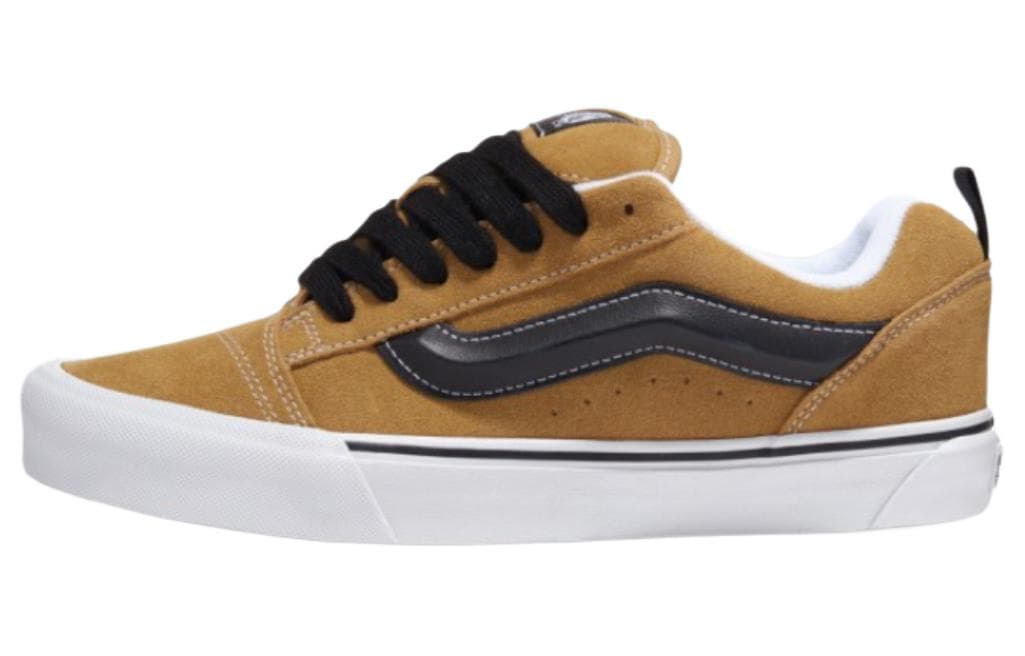 Vans Comfortable Versatile Slip-Resistant Low-Top Skate Shoes Unisex Yellow-Black