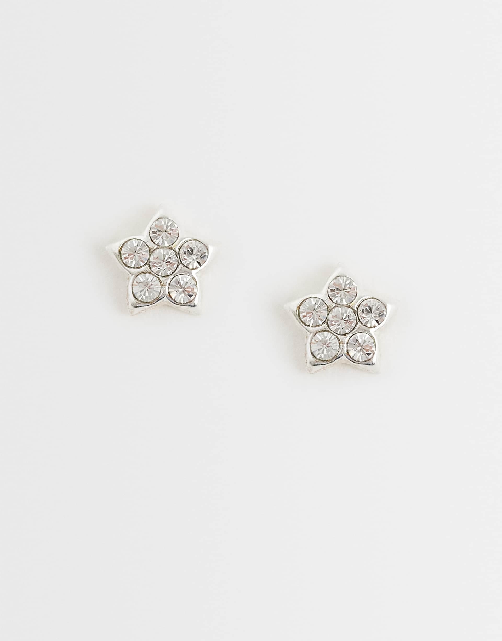 Kingsley Ryan gemset star stud earrings in sterling silver