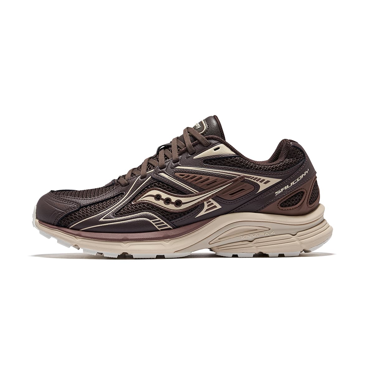 Saucony Low-Top Running Shoes Unisex Brown Beige