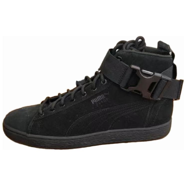 PUMA Suede Series Skateboard Shoes Unisex High-Top Black
