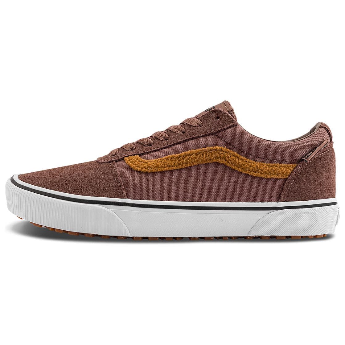 Vans Ward Anti Slip Wear Resistant Low Top Skateboard Shoes Men's Brown White
