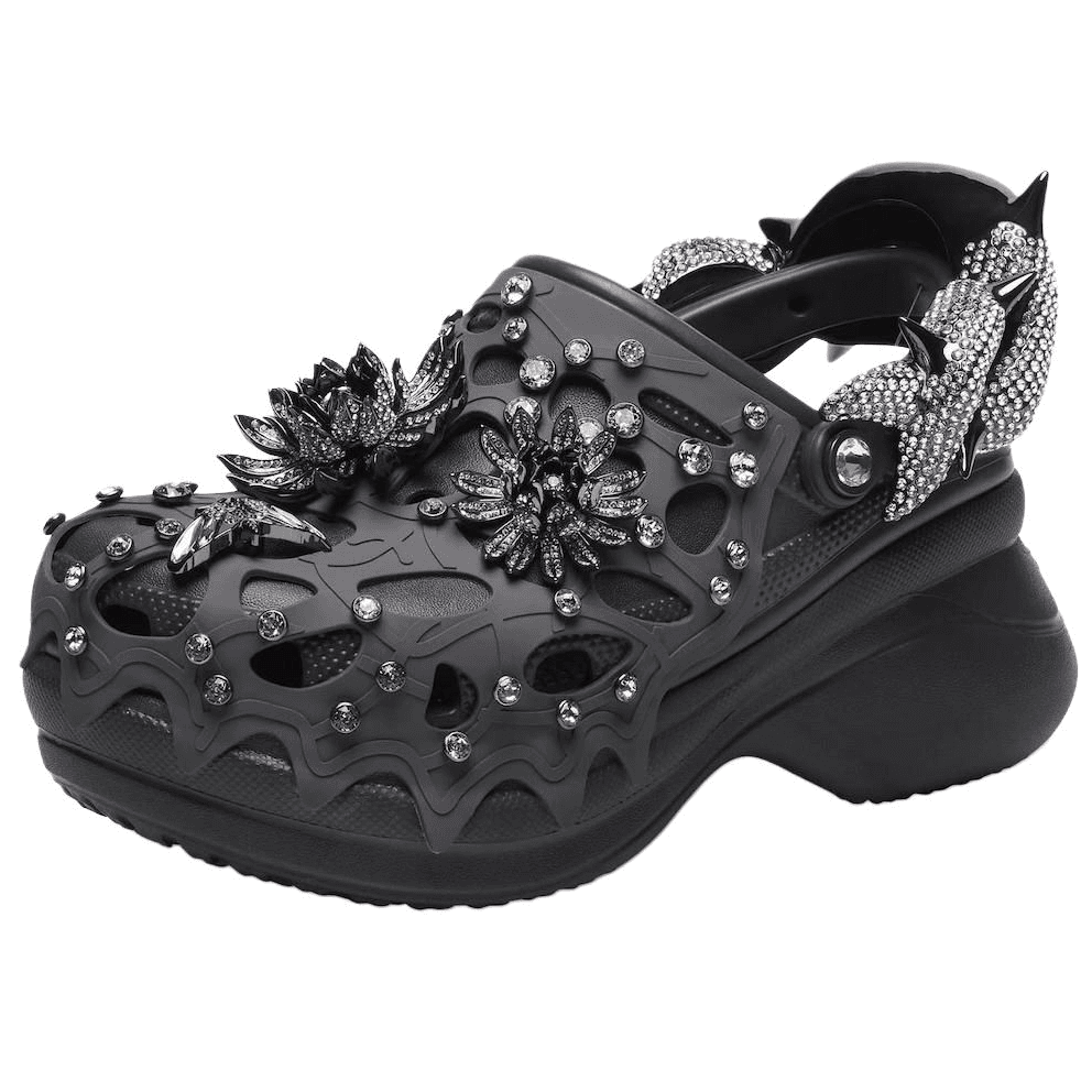 Crocs Classic Bae Clog Swarovski Black Women's
