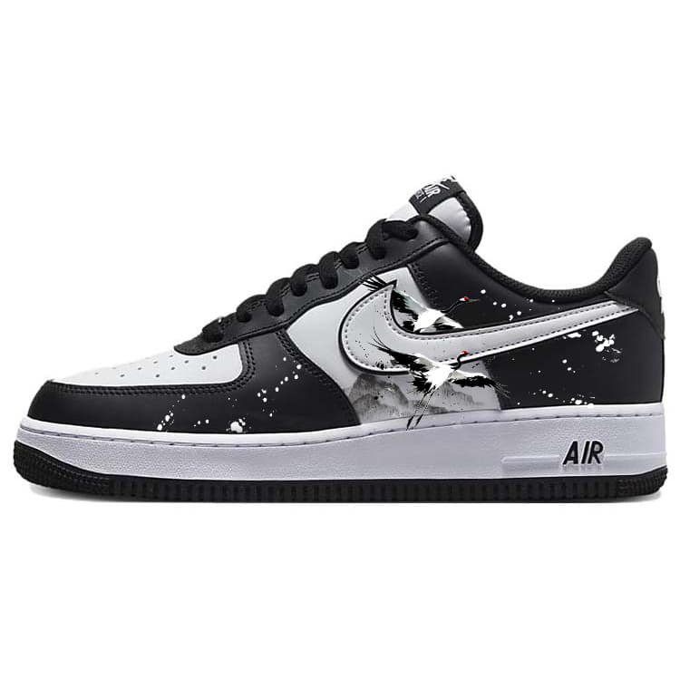 Nike Air Force 1 Skateboard Shoes Unisex Low-Top Black White