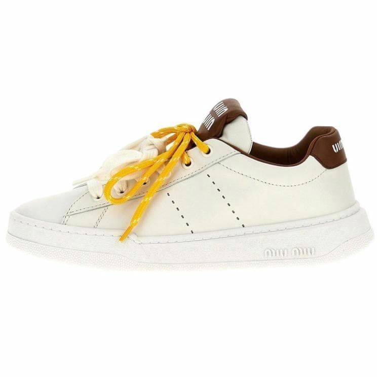 MIU MIU Low-Top Skateboard Shoes Women's White