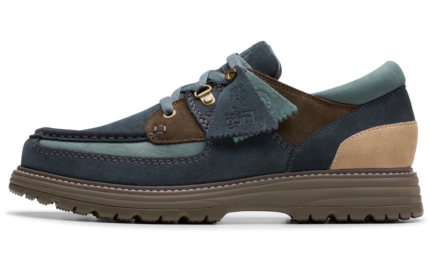 Clarks Originals 8th ST Collab Split Leather Casual Shoes Men's Navy