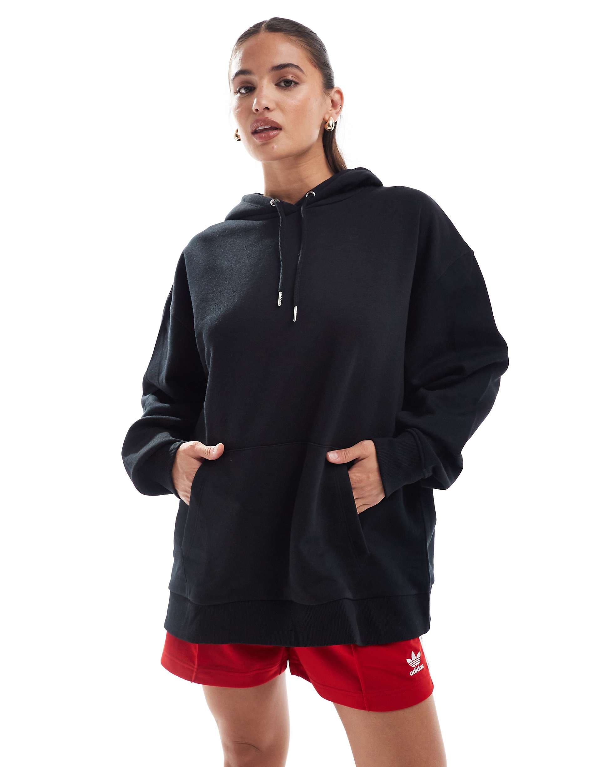 ASOS DESIGN oversized hoodie in black