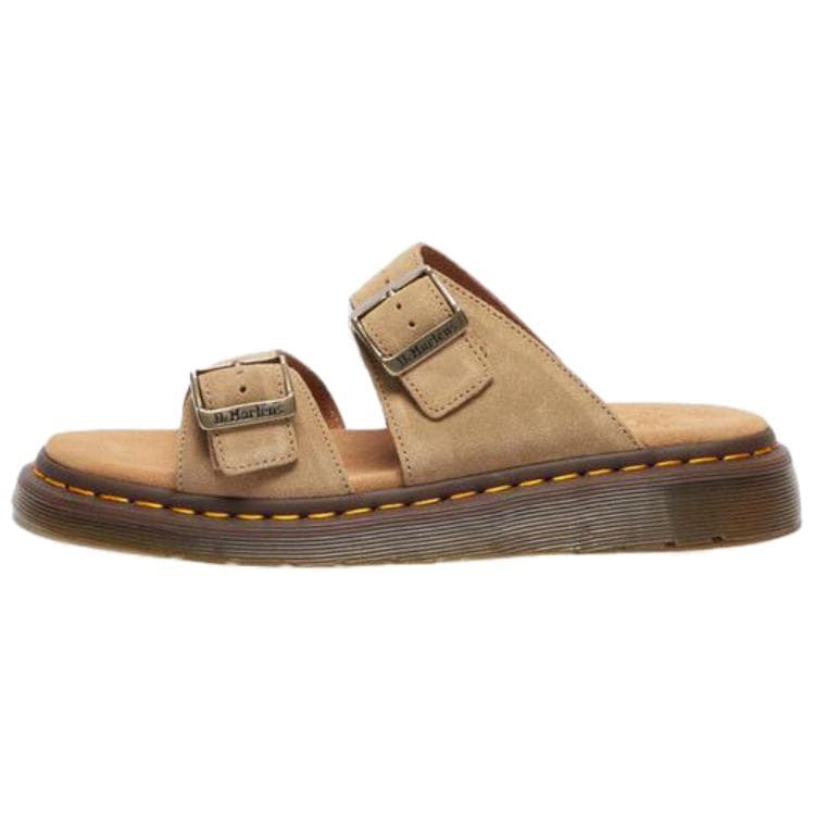Dr. Martens Josef Comfortable Versatile Commuting Casual Anti-Scratch Flip-Flops Unisex Brown