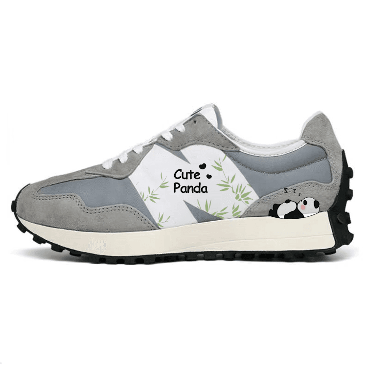 New Balance NB 327 Anti-Slip And Wear-Resistant Breathable Low-Top Running Shoes Unisex Gray White
