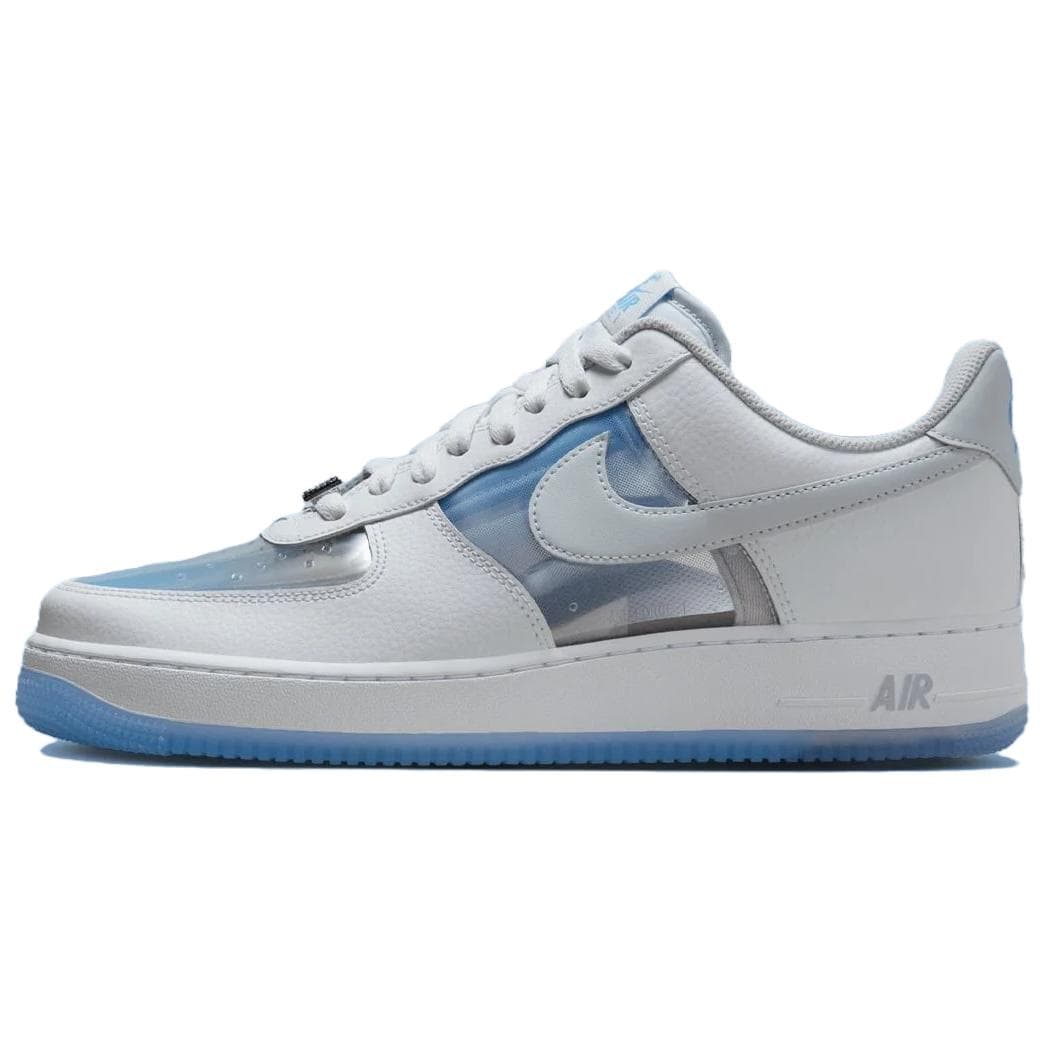 Nike Air Force 1 Abrasion Resistant Low Top Skateboard Shoes Men's White Blue
