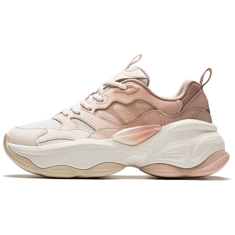 Anta Nut 2.0 Trendy Sport Slip-Resistant Wear-Resistant Low-Top Dad Shoes Women's White Brown