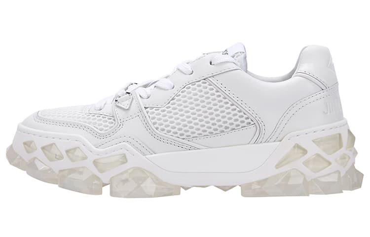 Jimmy Choo Diamond Casual Shoes Women's Low-Top White