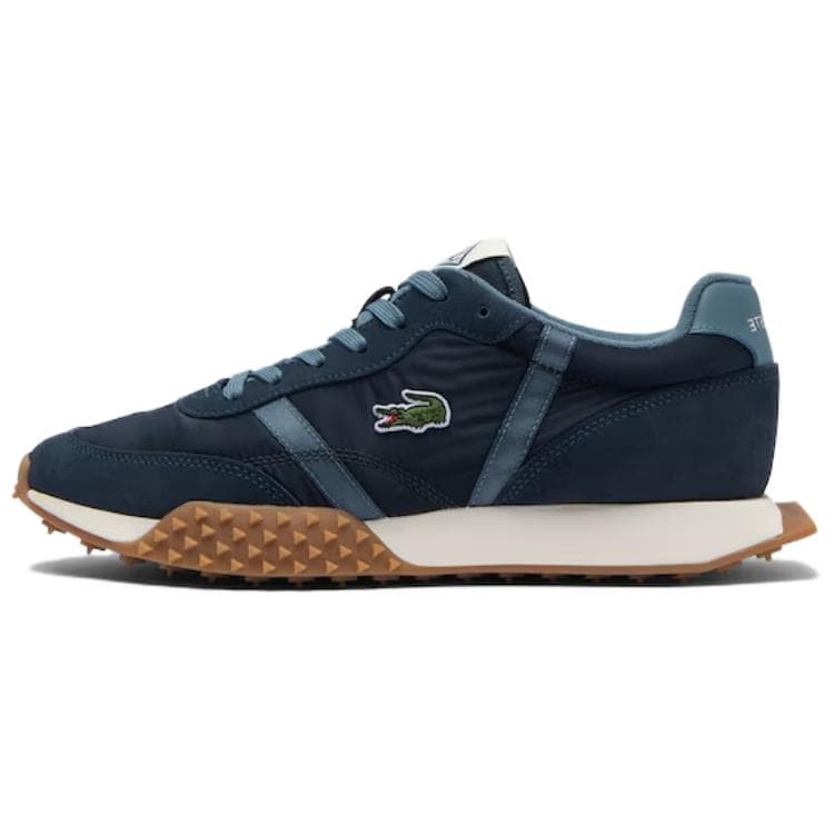 Lacoste L-Spin Evo Comfortable Slip-Resistant Wear-Resistant Low-Top Casual Shoes Men's Blue