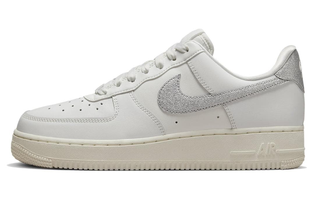 Nike Air Force 1 '07 Summit White Sail White Metallic Silver Women's