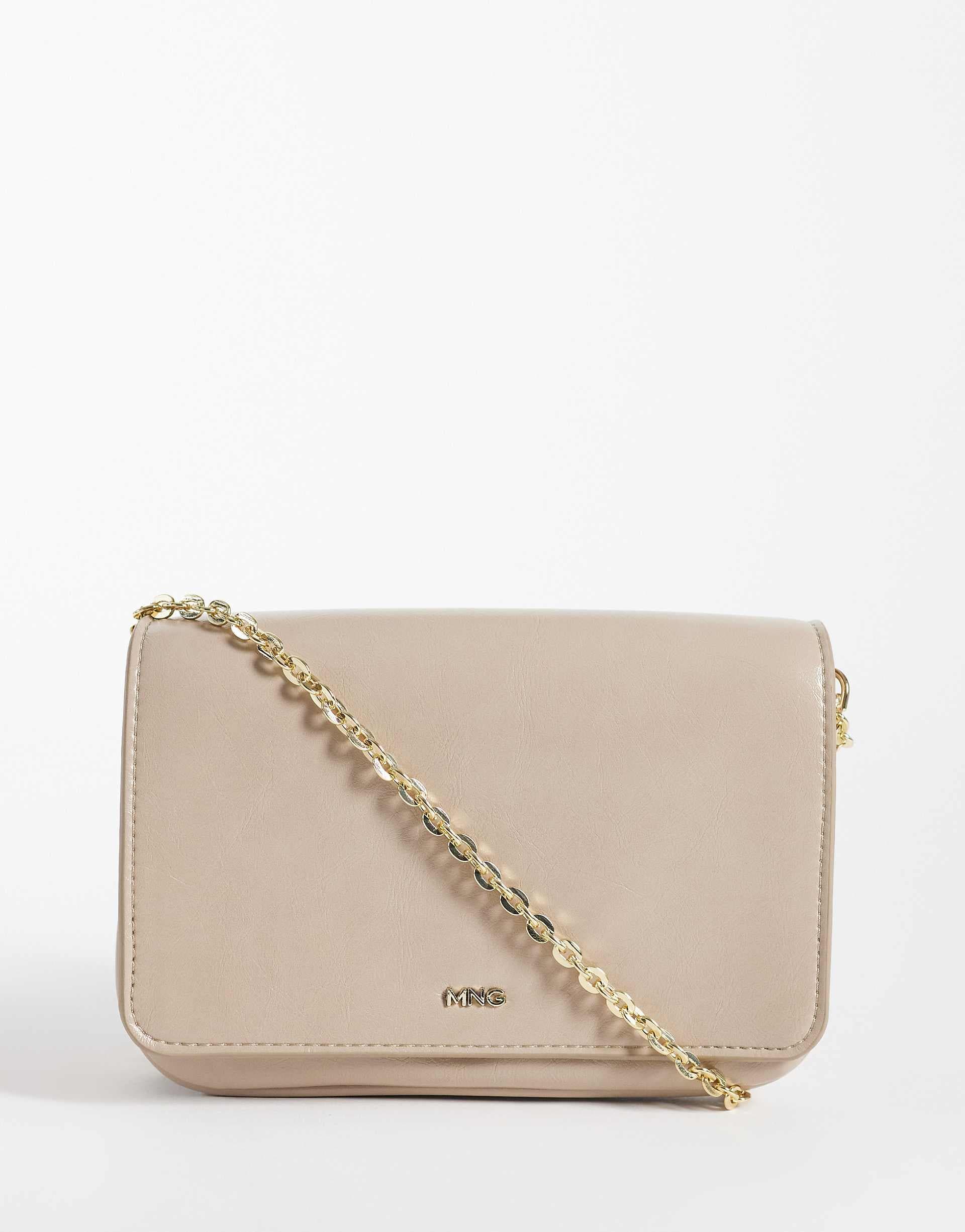 Mango classic cross-body bag in white