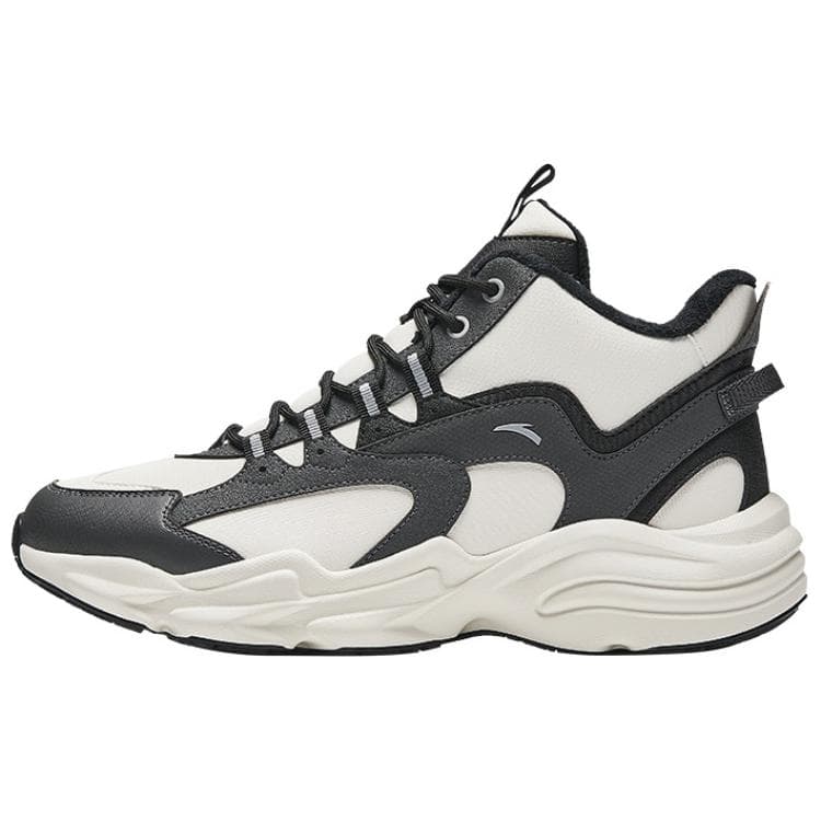 ANTA Walker Casual Shoes Men High-Top White Black