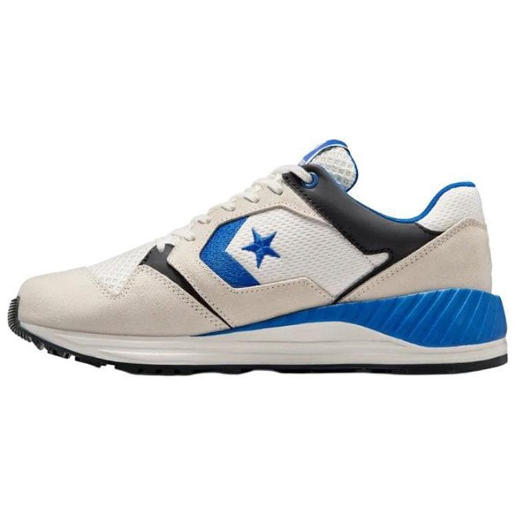 Converse WAVE TRAINER OX Comfortable Wear-Resistant Low-Top Casual Shoes Men's White Blue