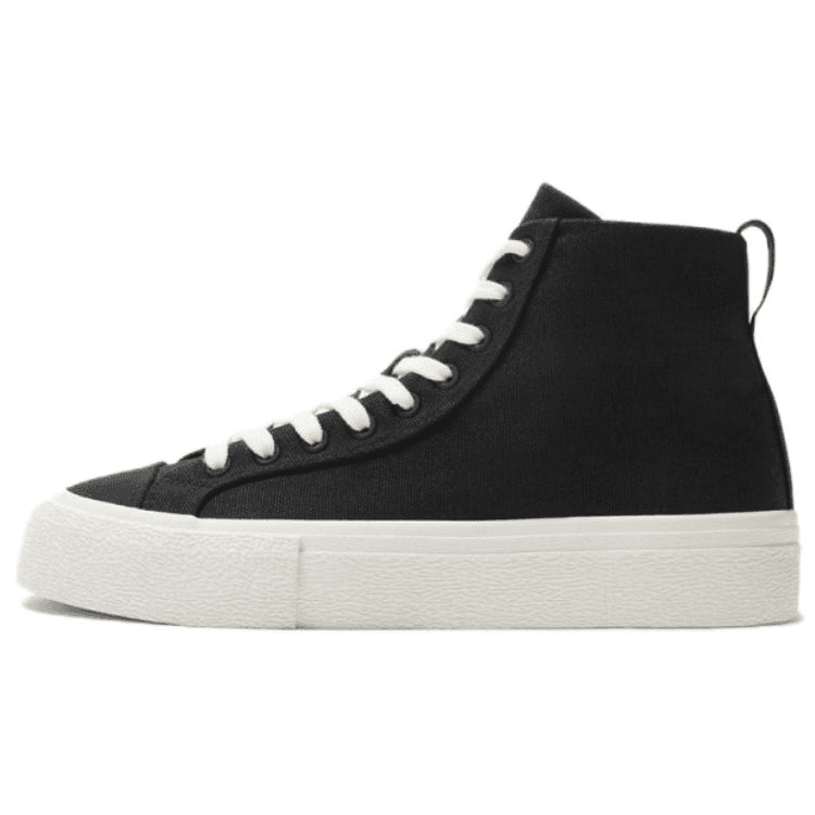 ZARA Skateboard Shoes Men High-Top Black