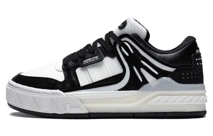 LiNing Dawn Light Morning Glow Height Increasing Low-Top Skateboard Shoes Women's White Black