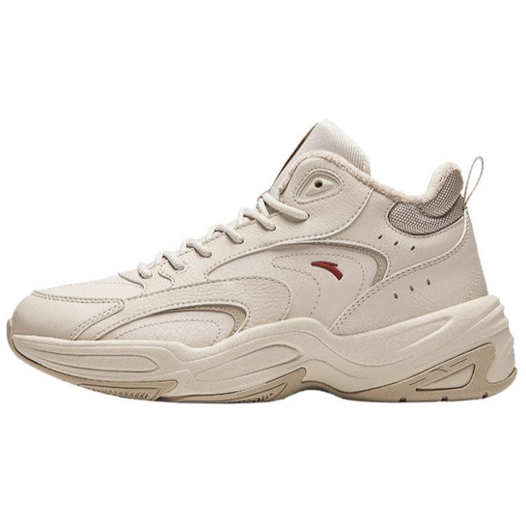 Anta Through Slip-Resistant Warm Low-Top Casual Shoes Women's Beige