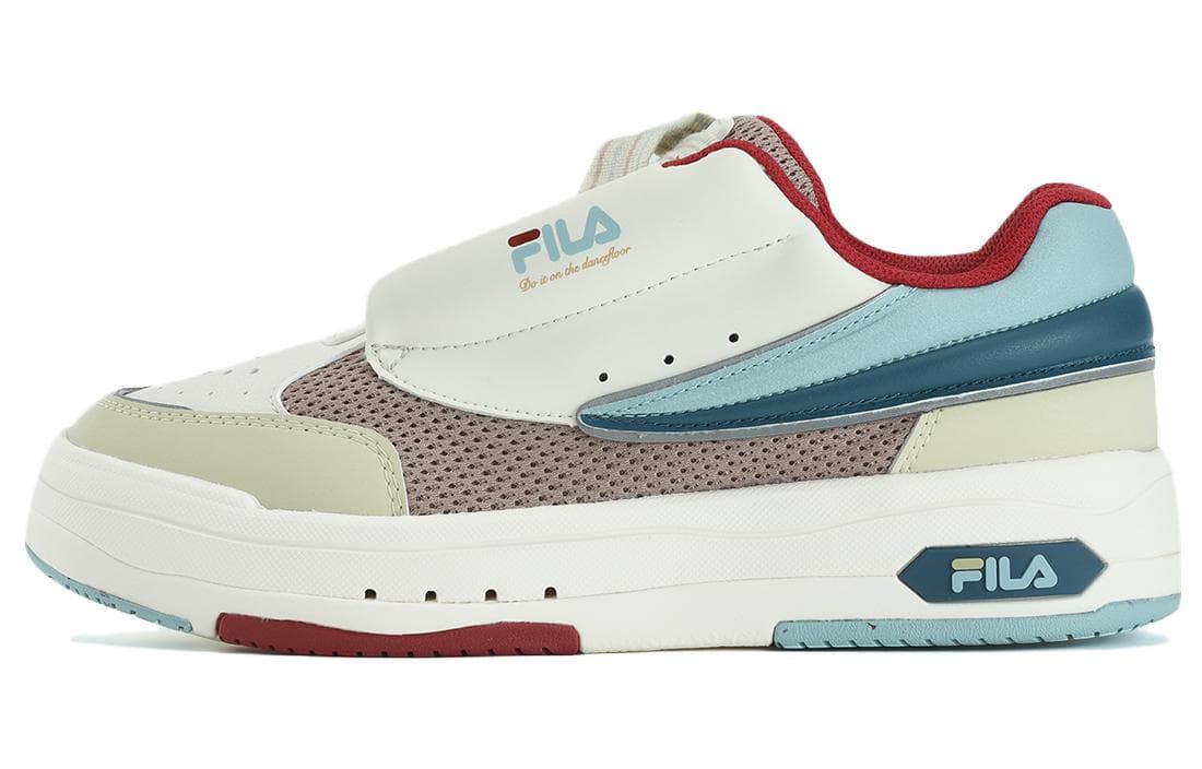 FILA MIX Anti-Slip Wear-Resistant Low-Top Skateboard Shoes Women's White Umber