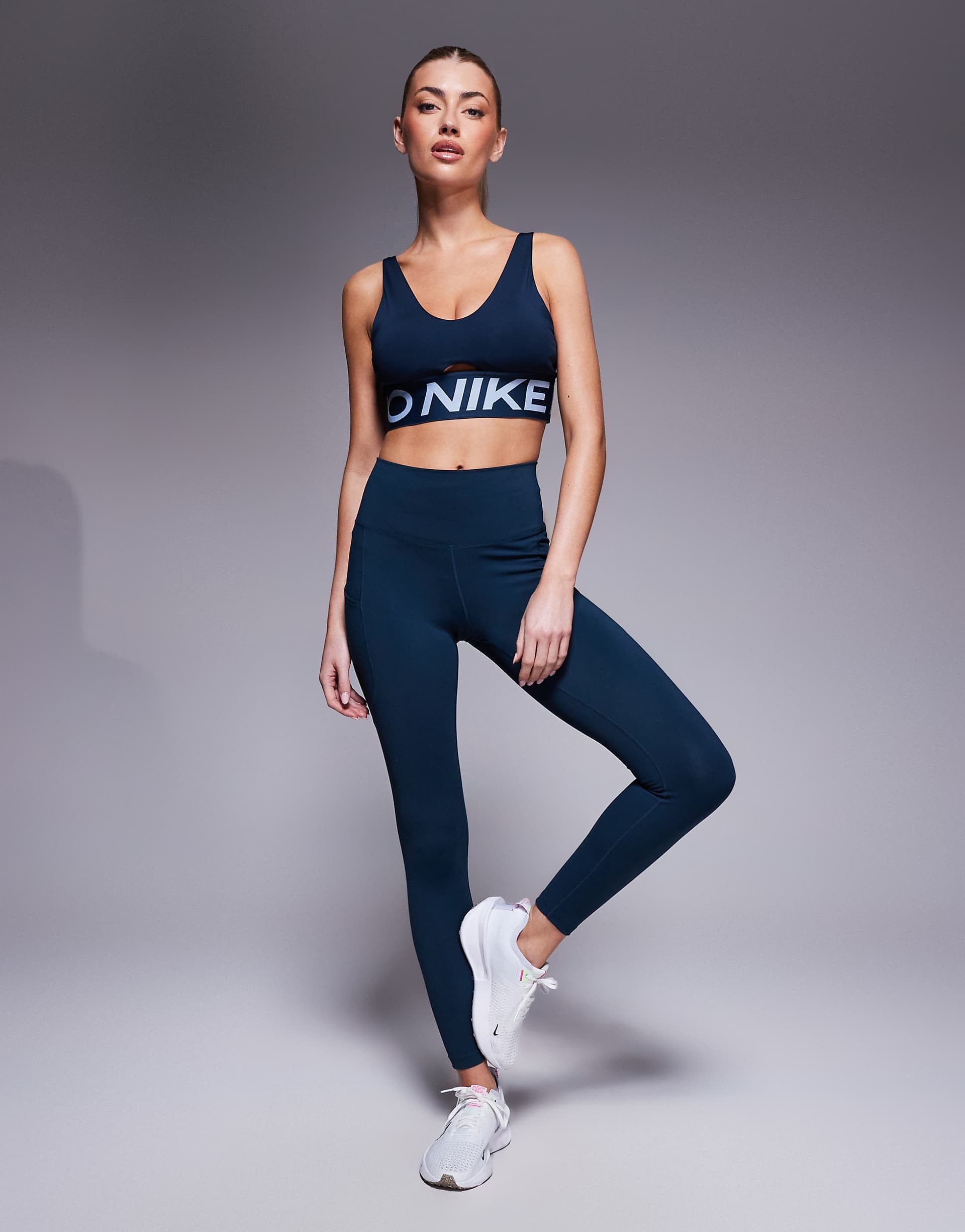 Nike Training One leggings in navy